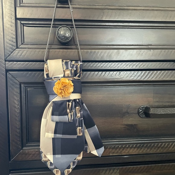 *NEW* Ladies Custom Neck-ties with Bow. Double patterns. Colors vary. $55 each - Picture 2 of 6